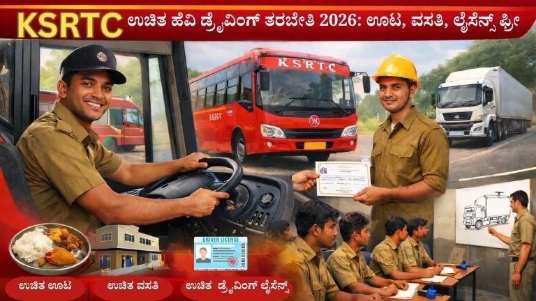 KSRTC Free Heavy Driving Training 2026