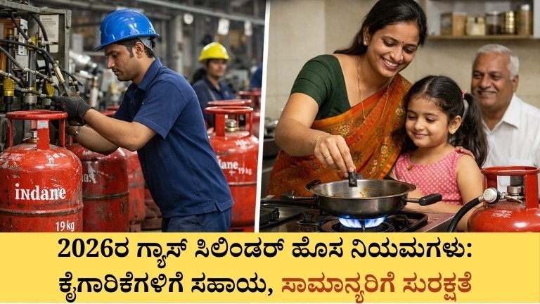 2026ರ ಗ್ಯಾಸ್ ಸಿಲಿಂಡರ್ ಹೊಸ ನಿಯಮಗಳು: ಕೈಗಾರಿಕೆಗಳಿಗೆ ಸಹಾಯ, ಸಾಮಾನ್ಯರಿಗೆ ಸುರಕ್ಷತೆ