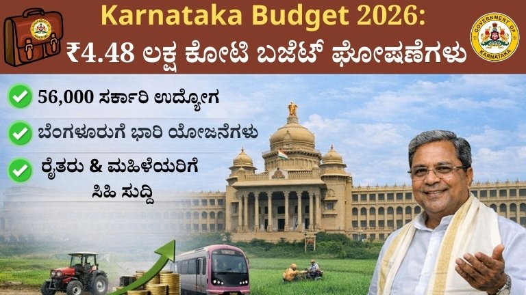 Karnataka Budget 2026: ಸಿದ್ದರಾಮಯ್ಯನವರ ₹4.48 ಲಕ್ಷ ಕೋಟಿ ಬಜೆಟ್‌ನಲ್ಲಿ ದೊಡ್ಡ ಘೋಷಣೆಗಳು